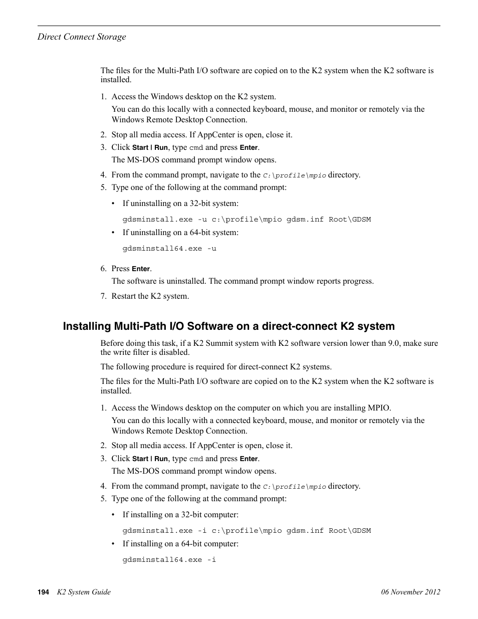 Grass Valley K2 System Guide v.9.0 User Manual | Page 194 / 284