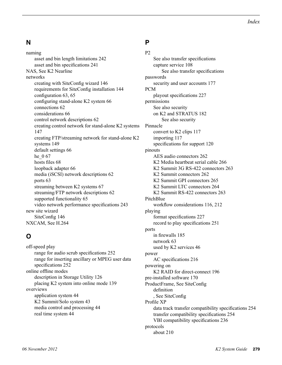 Overviews | Grass Valley K2 System Guide v.9.0 User Manual | Page 279 / 284