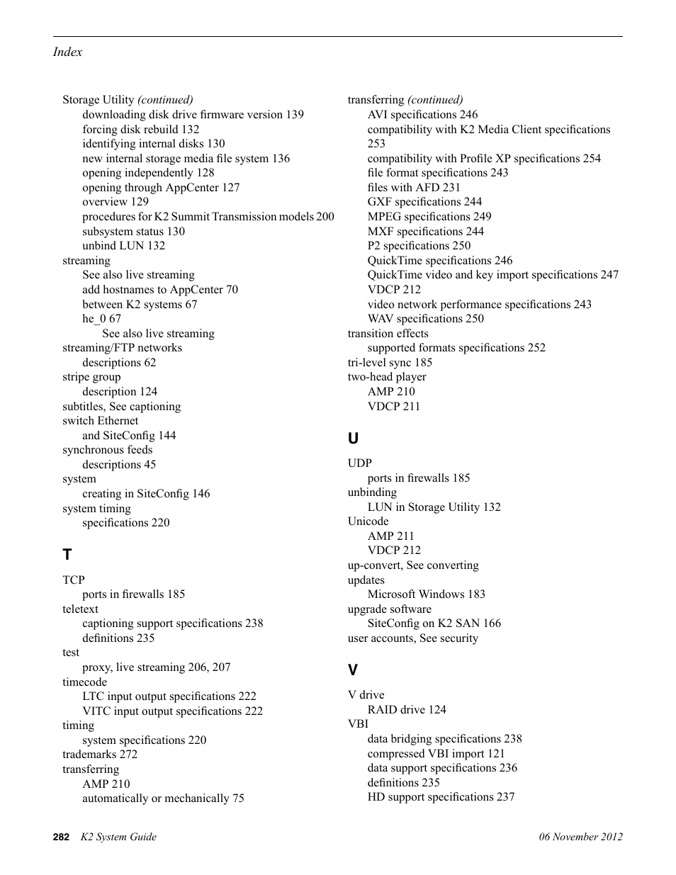 Transferring, Transition effects | Grass Valley K2 System Guide v.9.0 User Manual | Page 282 / 284