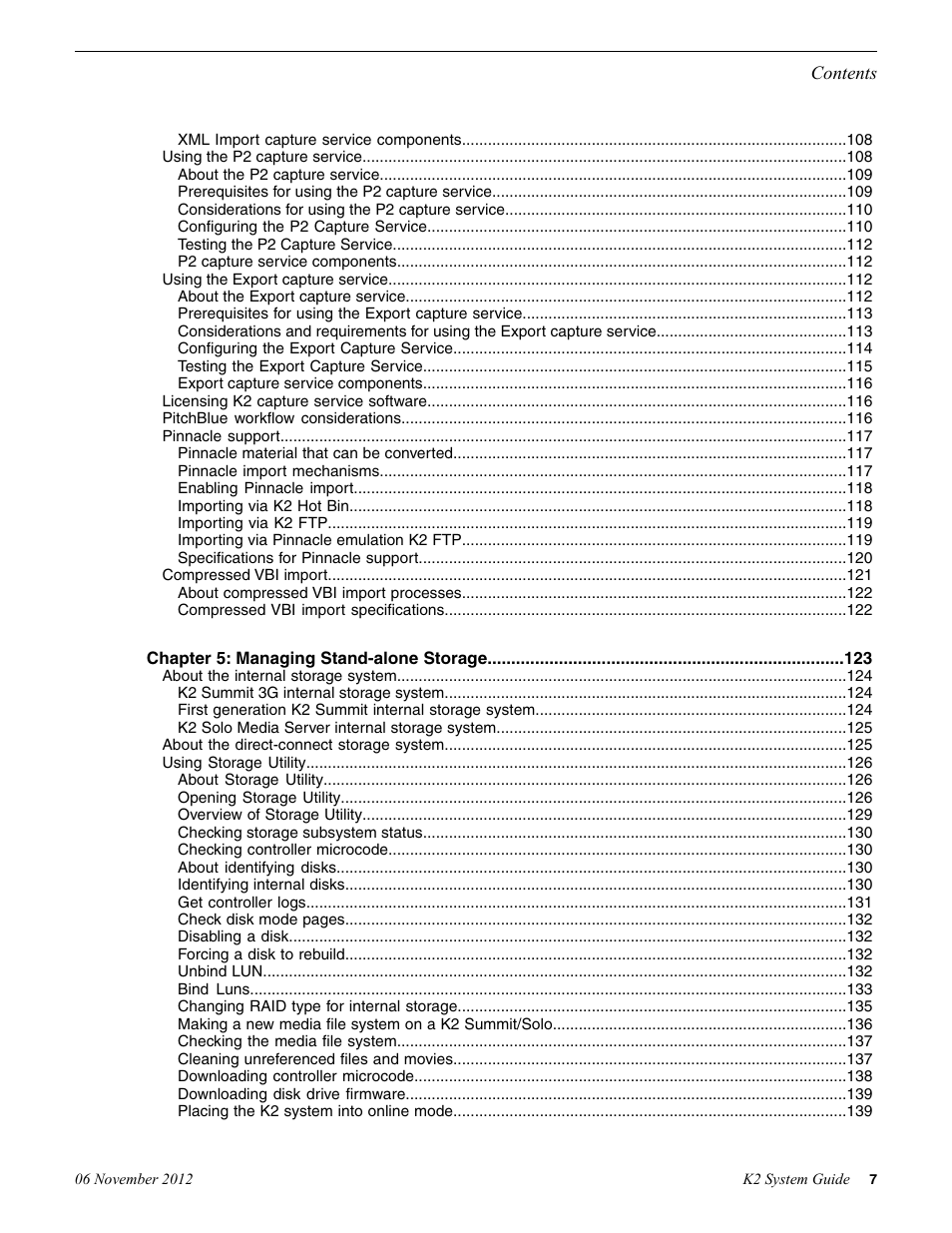 Grass Valley K2 System Guide v.9.0 User Manual | Page 7 / 284