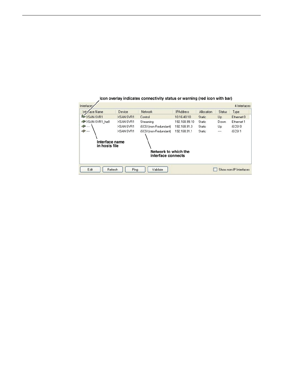 Viewing device interfaces | Grass Valley SiteConfig Migration Instructions User Manual | Page 39 / 89