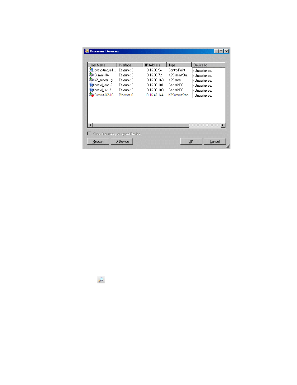 Assigning discovered devices | Grass Valley SiteConfig Migration Instructions User Manual | Page 47 / 89