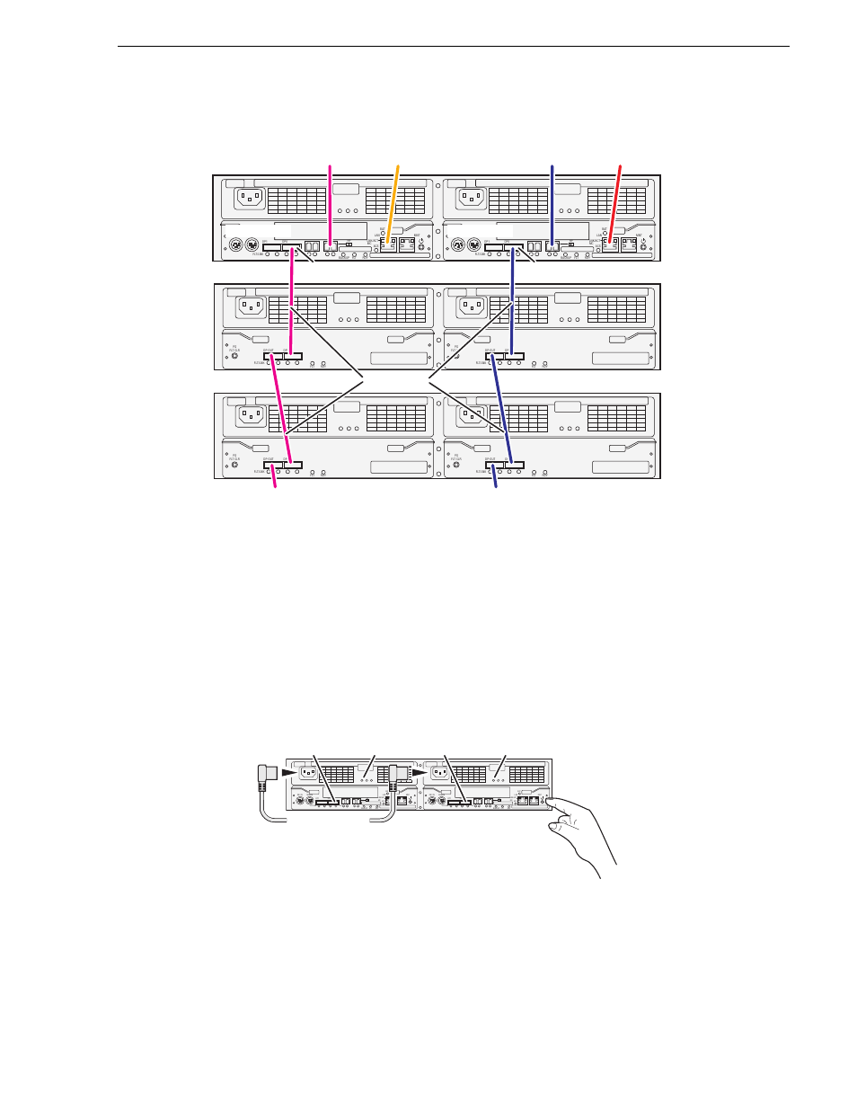Power on the l10r raid chassis, Setting up the l10r raid chassis, Primary expansion 1 expansion 2 | Dp0 controller 1 controller 0, Sas cables | Grass Valley K2 Storage System Instruction Manual v.3.3 User Manual | Page 99 / 574