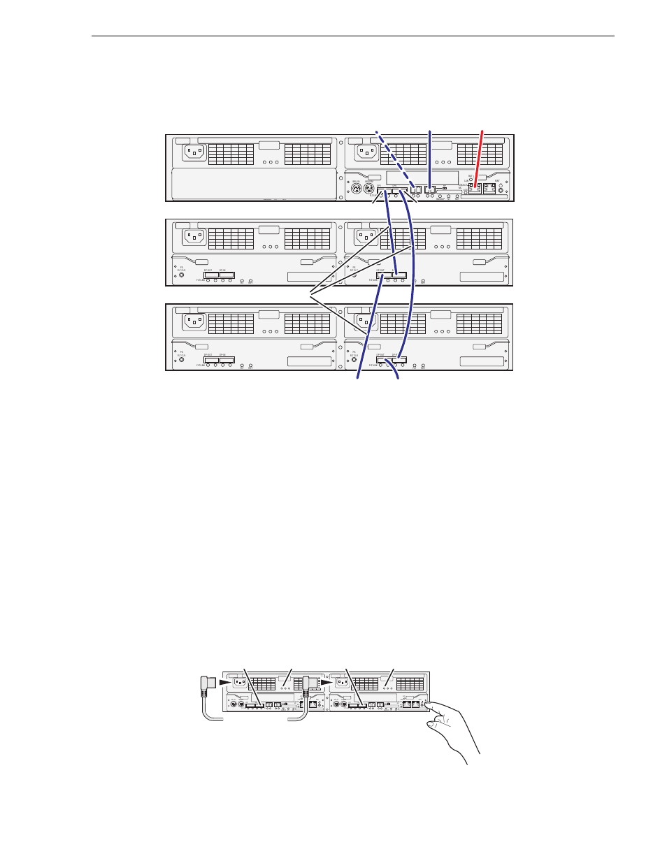 Power on the l30 raid chassis, Setting up the l30 raid chassis, Primary expansion 1 expansion 2 | Dp0 dp1, Sas cables | Grass Valley K2 Storage System Instruction Manual v.3.2 Nov.18 2008 User Manual | Page 253 / 524