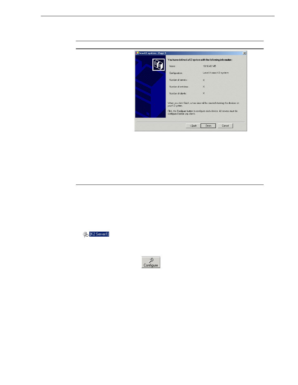 Configuring the nh server - part 1 | Grass Valley K2 Storage System Instruction Manual v.3.2 Nov.18 2008 User Manual | Page 373 / 524