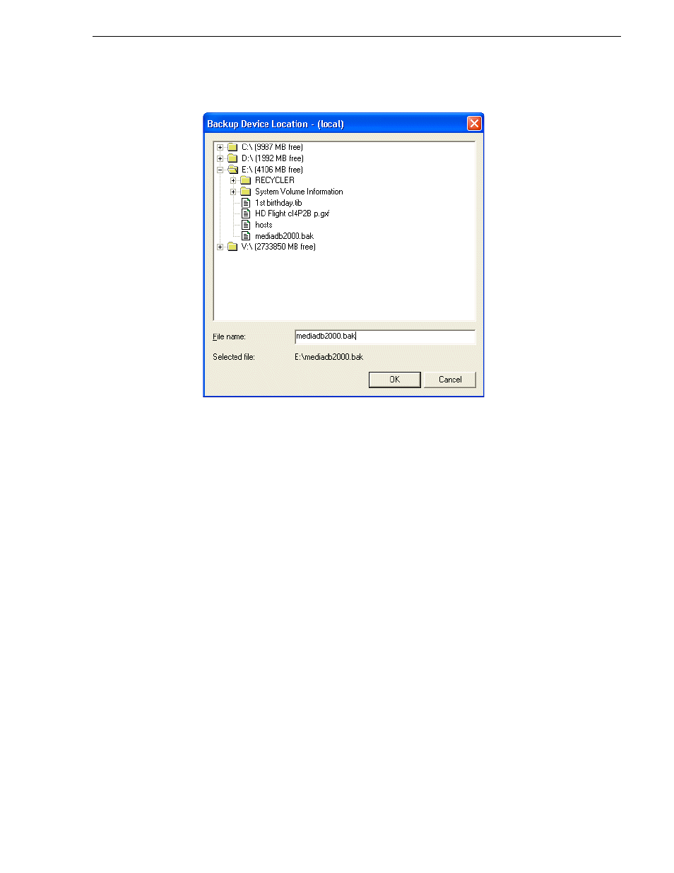 Back up sql server 2005 database | Grass Valley K2 Storage System Instruction Manual v.3.2 Nov.18 2008 User Manual | Page 479 / 524