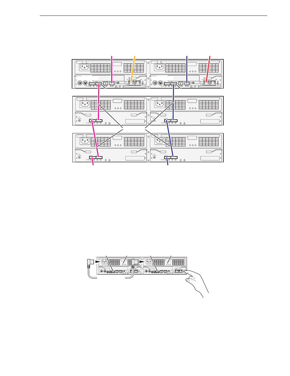 Power on the l10r raid chassis, Setting up the l10r raid chassis, Primary expansion 1 expansion 2 | Dp0 controller 1 controller 0, Sas cables | Grass Valley K2 Storage System Instruction Manual v.3.2 Nov.18 2008 User Manual | Page 87 / 524