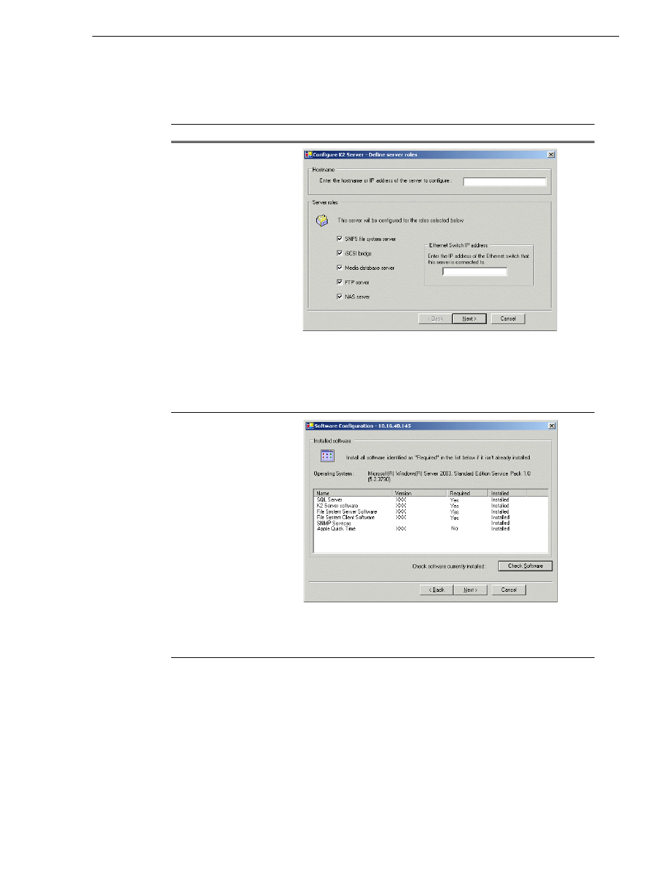 Configuring server a - part 1 | Grass Valley K2 Storage System Instruction Manual v.3.2 Sep.24 2007 User Manual | Page 571 / 764