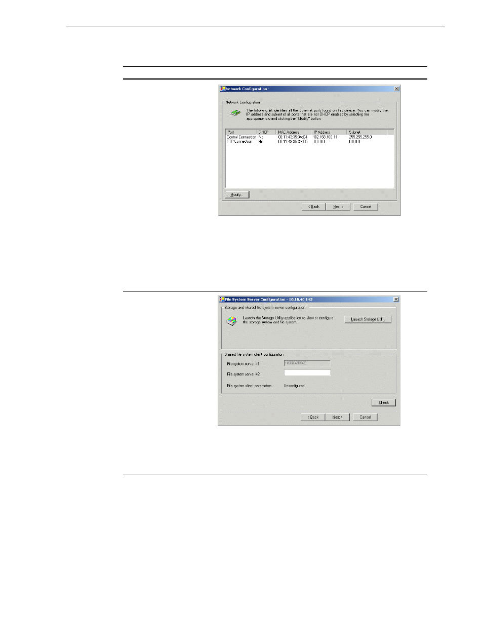 Configuring the server 1a - part 1 | Grass Valley K2 Storage System Instruction Manual v.3.2 Aug.01 2007 User Manual | Page 205 / 394