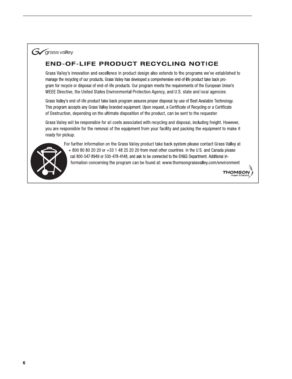 Grass Valley Fibre Channel Switch User Manual | Page 6 / 16