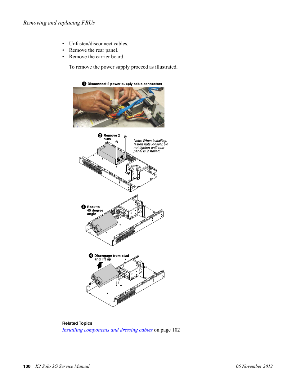 Grass Valley K2 Solo 3G Client Service Manual v.9.0 User Manual | Page 100 / 112
