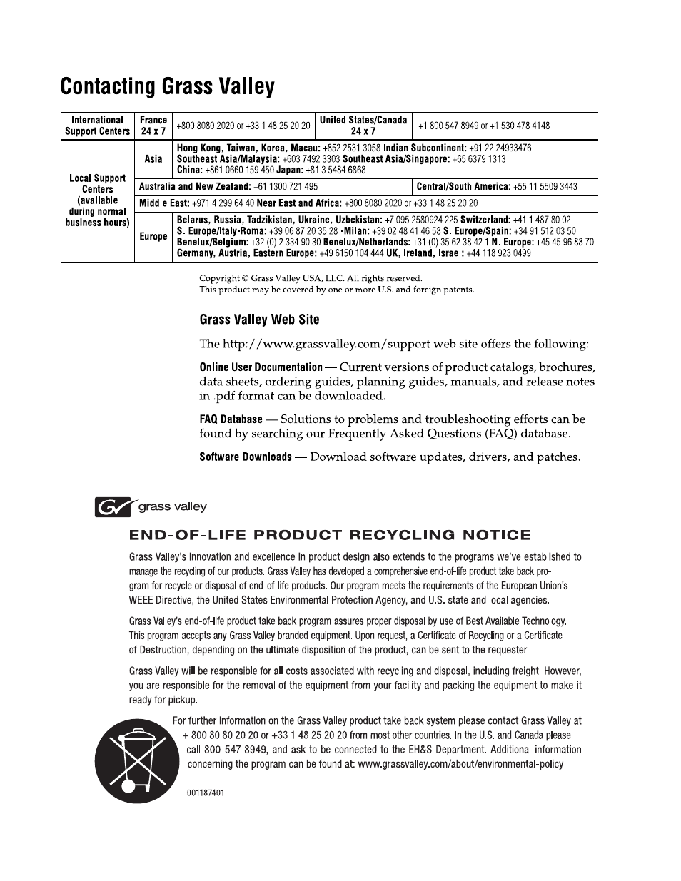 Grass Valley K2 Solo 3G Client Service Manual v.9.0 User Manual | Page 4 / 112