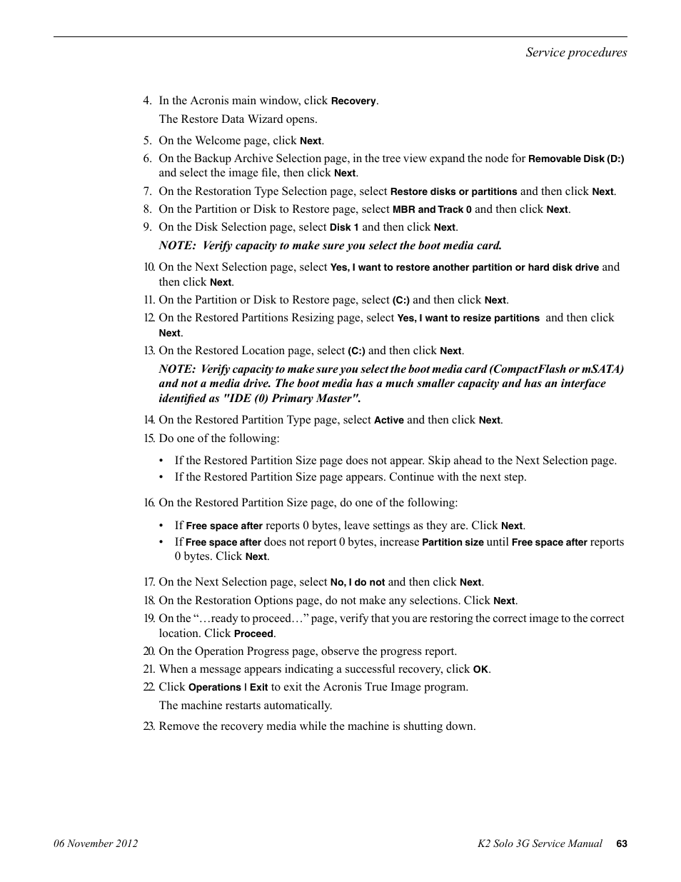 Grass Valley K2 Solo 3G Client Service Manual v.9.0 User Manual | Page 63 / 112