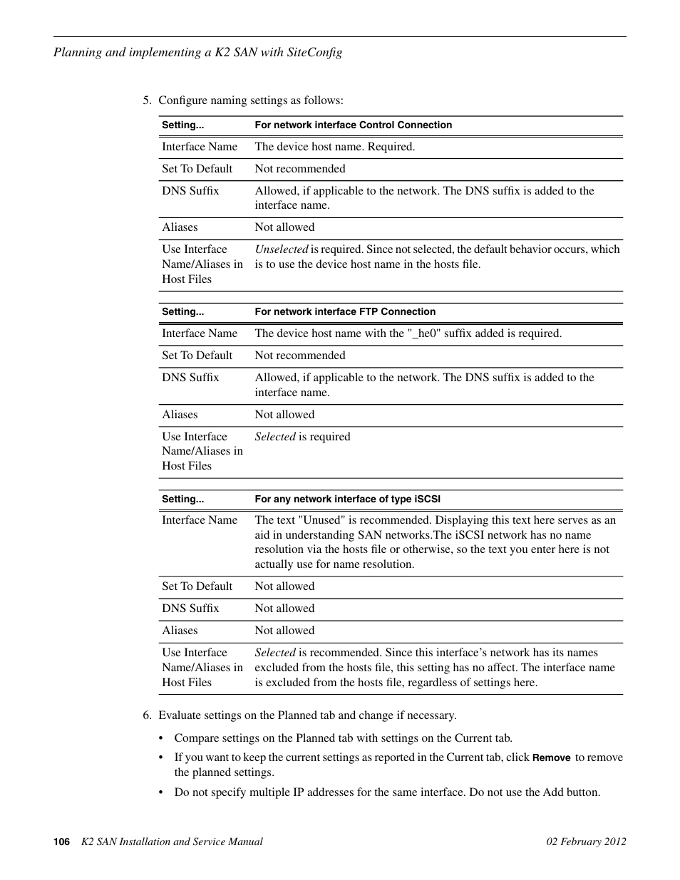 Grass Valley K2 (Summit 3G) 10Gv2 Storage Area Network Installation v.8.1 User Manual | Page 106 / 366