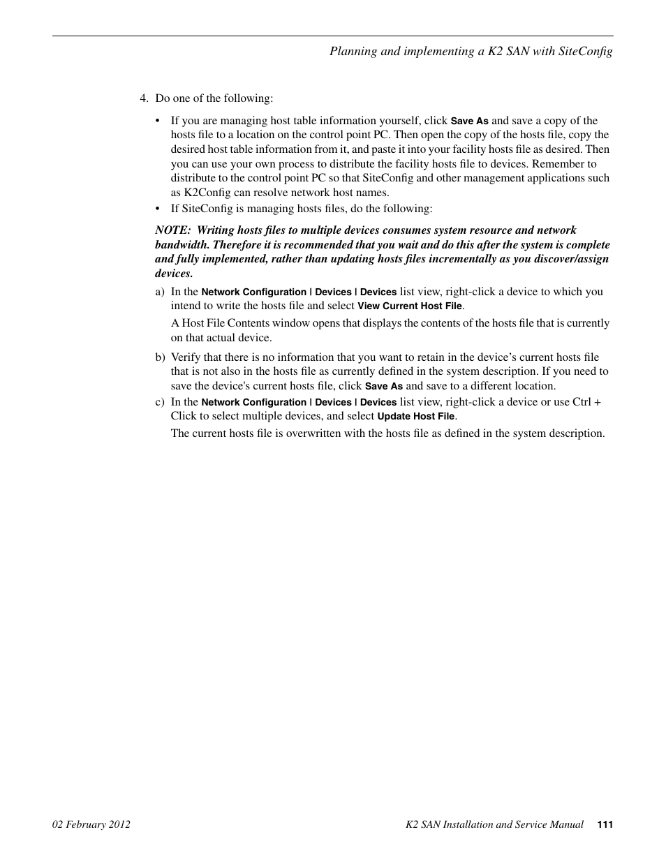 Grass Valley K2 (Summit 3G) 10Gv2 Storage Area Network Installation v.8.1 User Manual | Page 111 / 366
