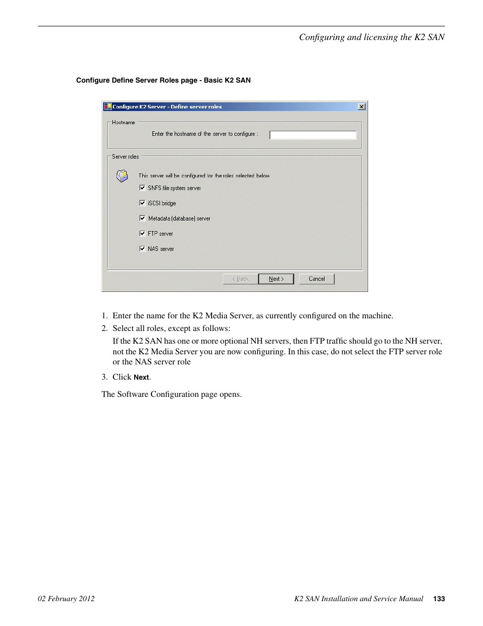 Grass Valley K2 (Summit 3G) 10Gv2 Storage Area Network Installation v.8.1 User Manual | Page 133 / 366