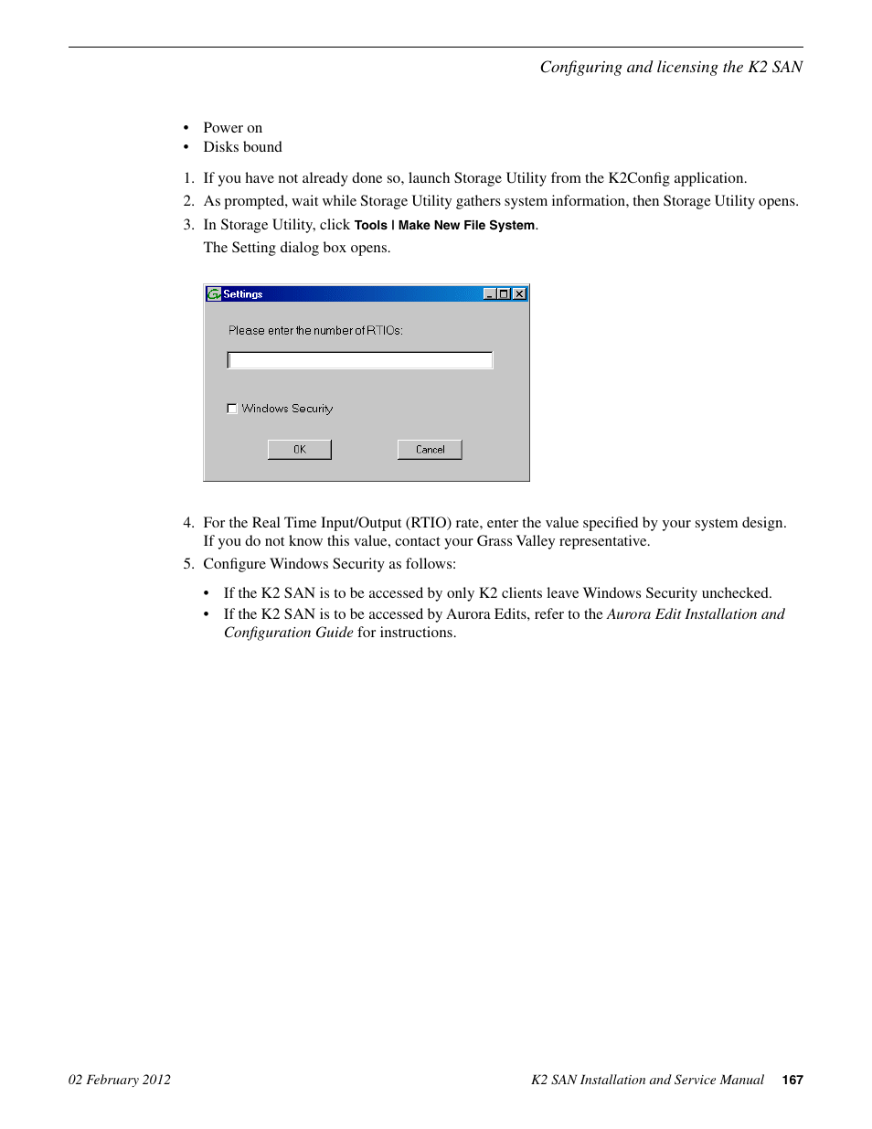 Grass Valley K2 (Summit 3G) 10Gv2 Storage Area Network Installation v.8.1 User Manual | Page 167 / 366
