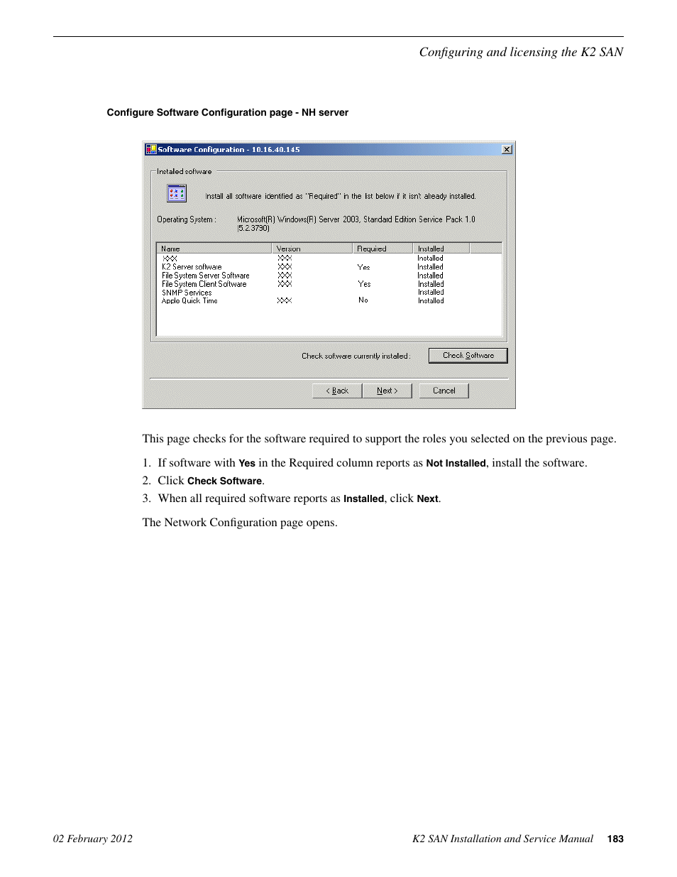 Grass Valley K2 (Summit 3G) 10Gv2 Storage Area Network Installation v.8.1 User Manual | Page 183 / 366