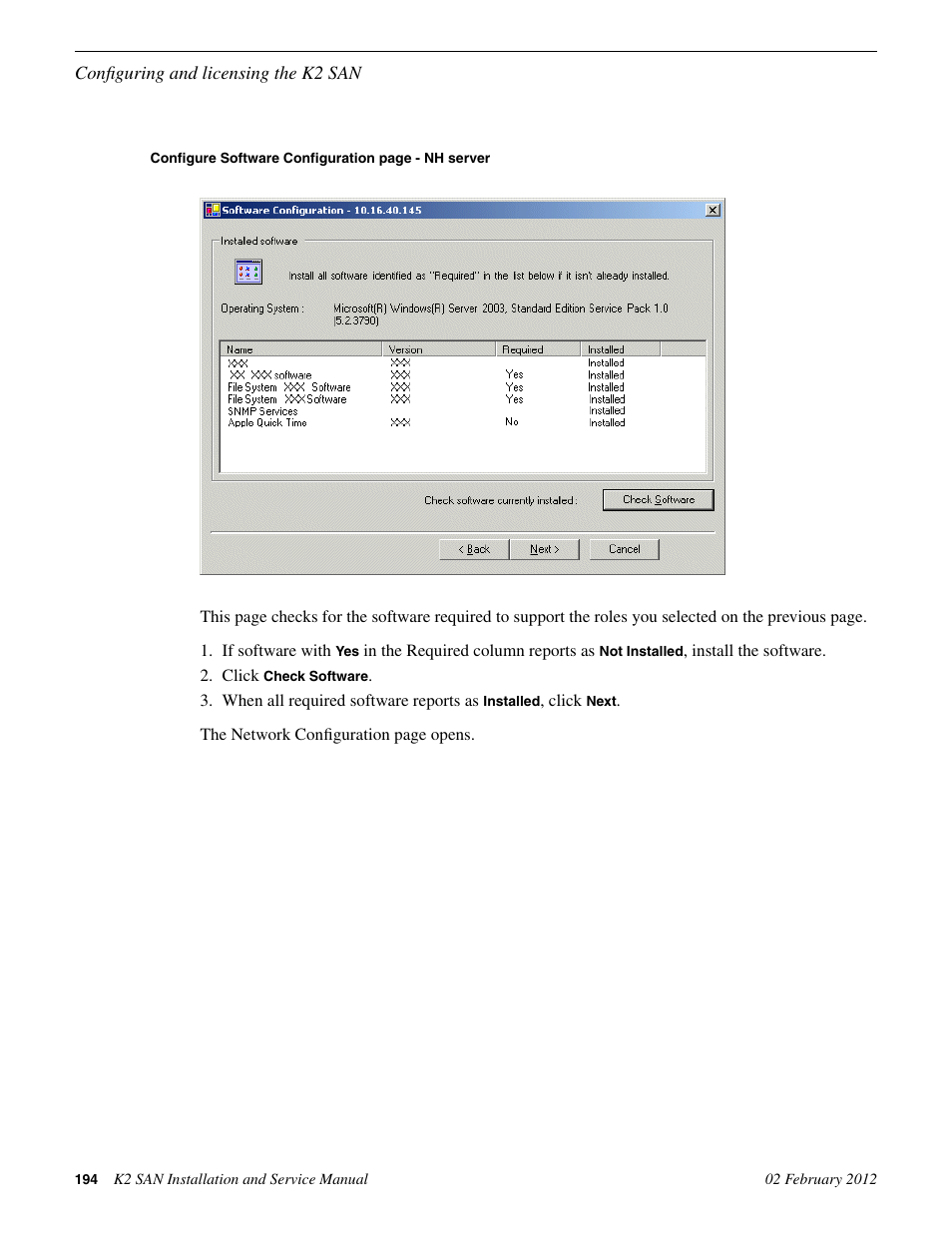 Grass Valley K2 (Summit 3G) 10Gv2 Storage Area Network Installation v.8.1 User Manual | Page 194 / 366
