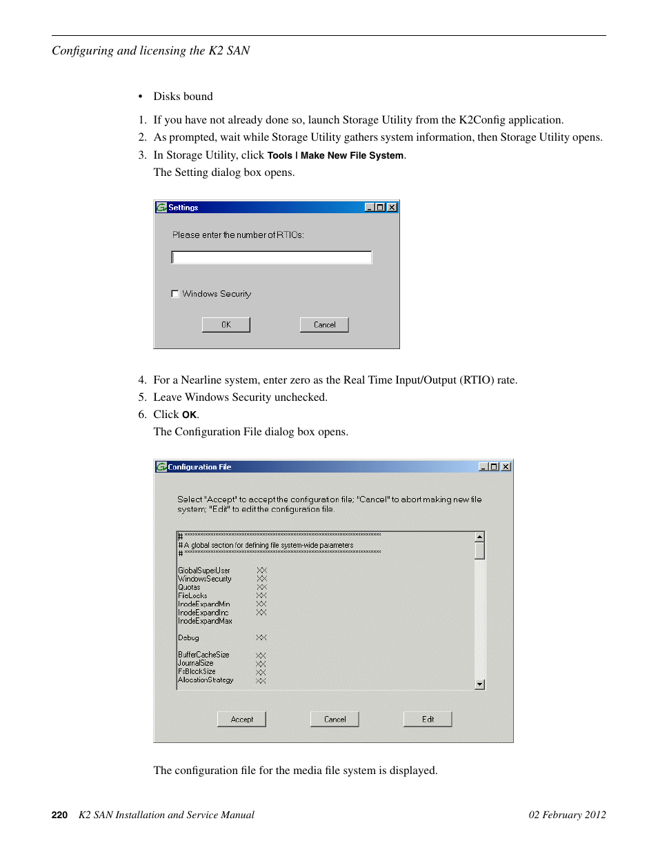 Grass Valley K2 (Summit 3G) 10Gv2 Storage Area Network Installation v.8.1 User Manual | Page 220 / 366