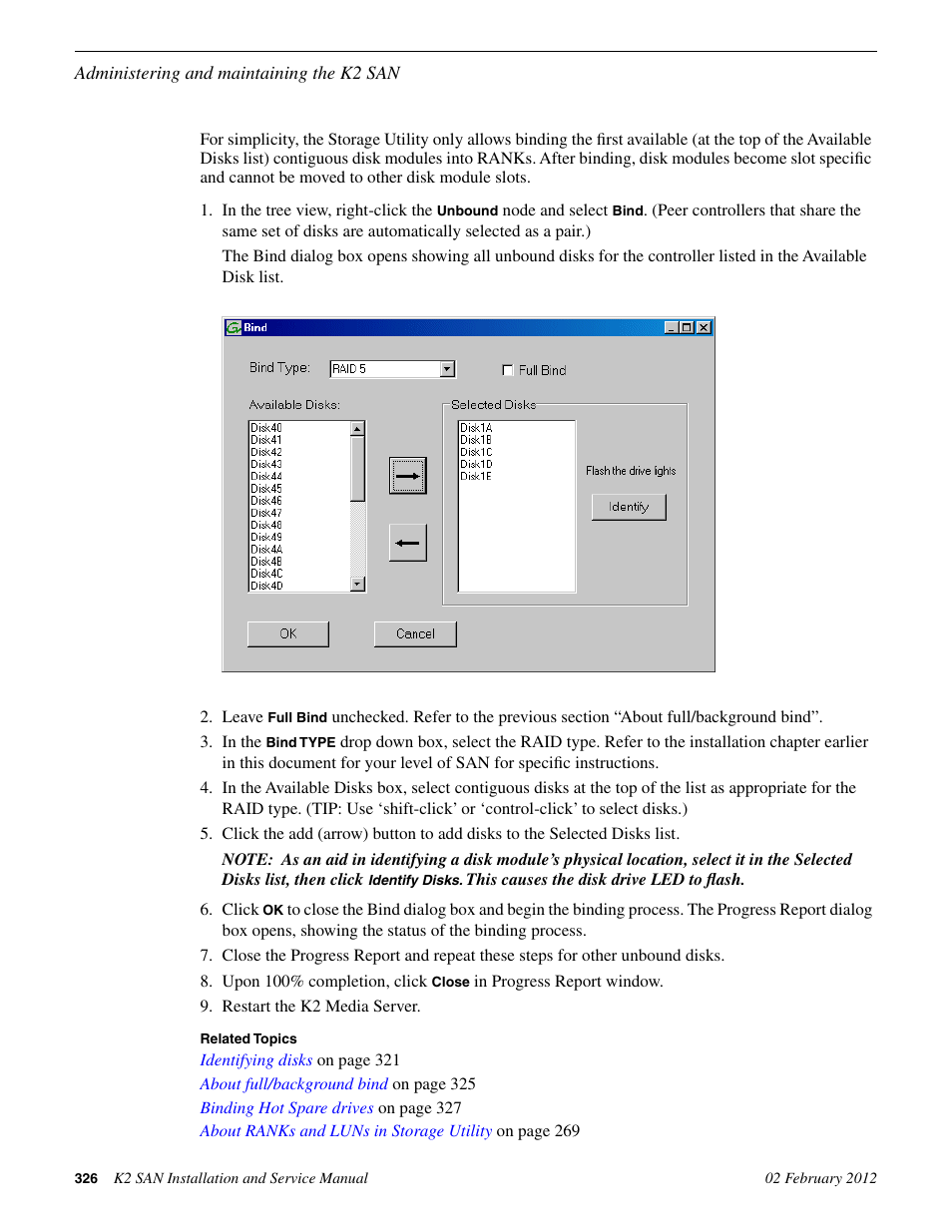 Grass Valley K2 (Summit 3G) 10Gv2 Storage Area Network Installation v.8.1 User Manual | Page 326 / 366