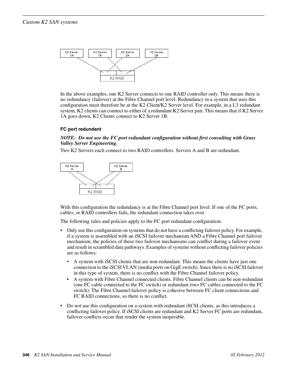 Grass Valley K2 (Summit 3G) 10Gv2 Storage Area Network Installation v.8.1 User Manual | Page 346 / 366