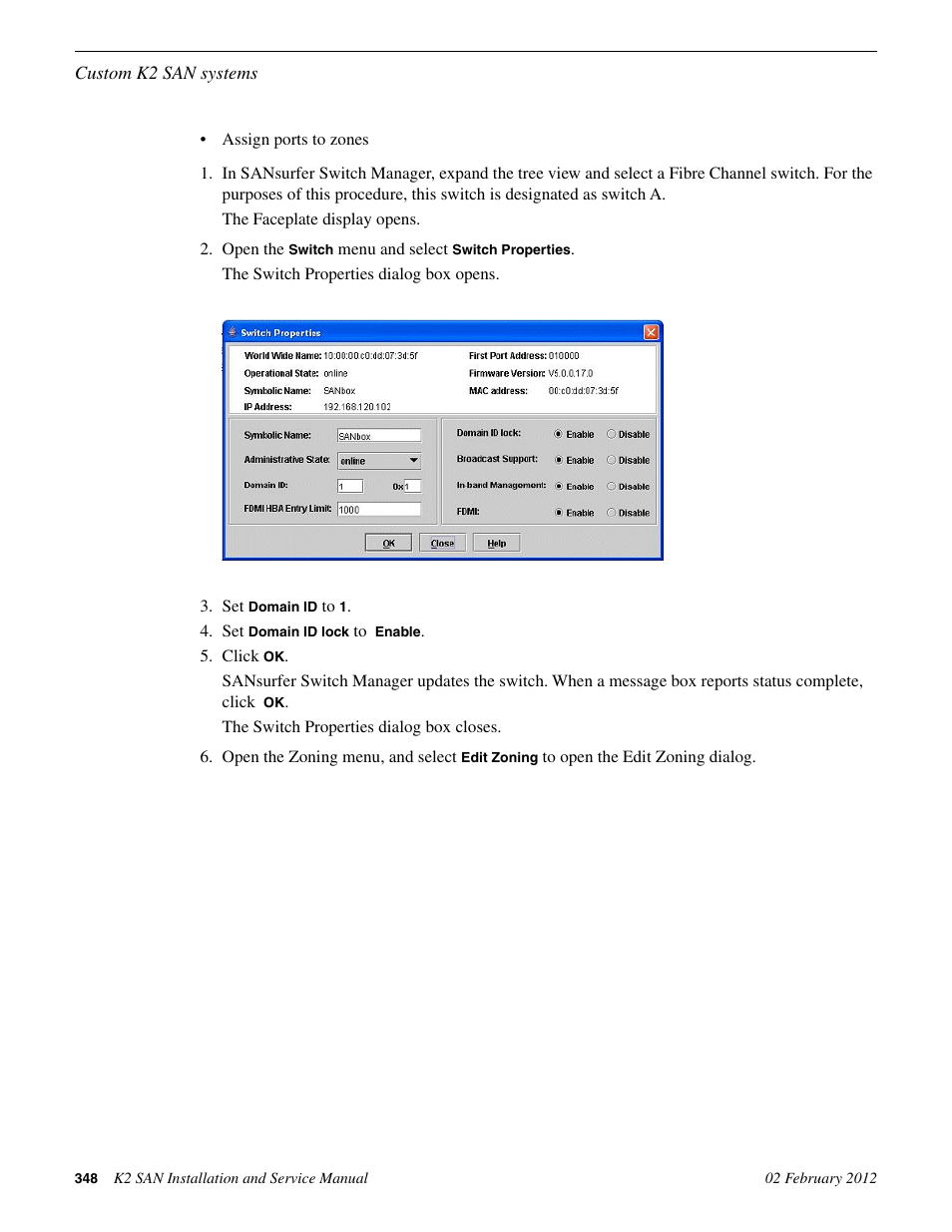 Grass Valley K2 (Summit 3G) 10Gv2 Storage Area Network Installation v.8.1 User Manual | Page 348 / 366