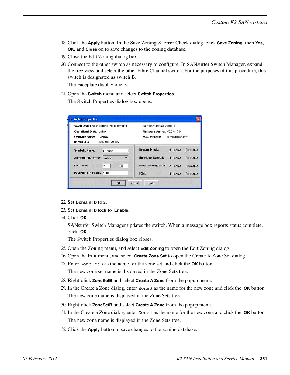 Grass Valley K2 (Summit 3G) 10Gv2 Storage Area Network Installation v.8.1 User Manual | Page 351 / 366