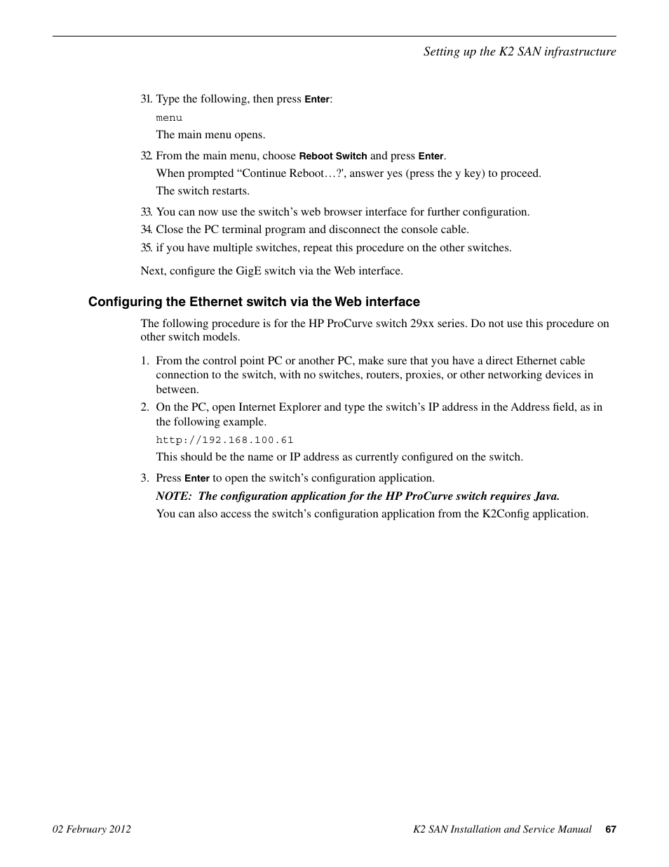 Grass Valley K2 (Summit 3G) 10Gv2 Storage Area Network Installation v.8.1 User Manual | Page 67 / 366