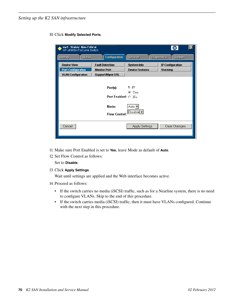 Grass Valley K2 (Summit 3G) 10Gv2 Storage Area Network Installation v.8.1 User Manual | Page 70 / 366