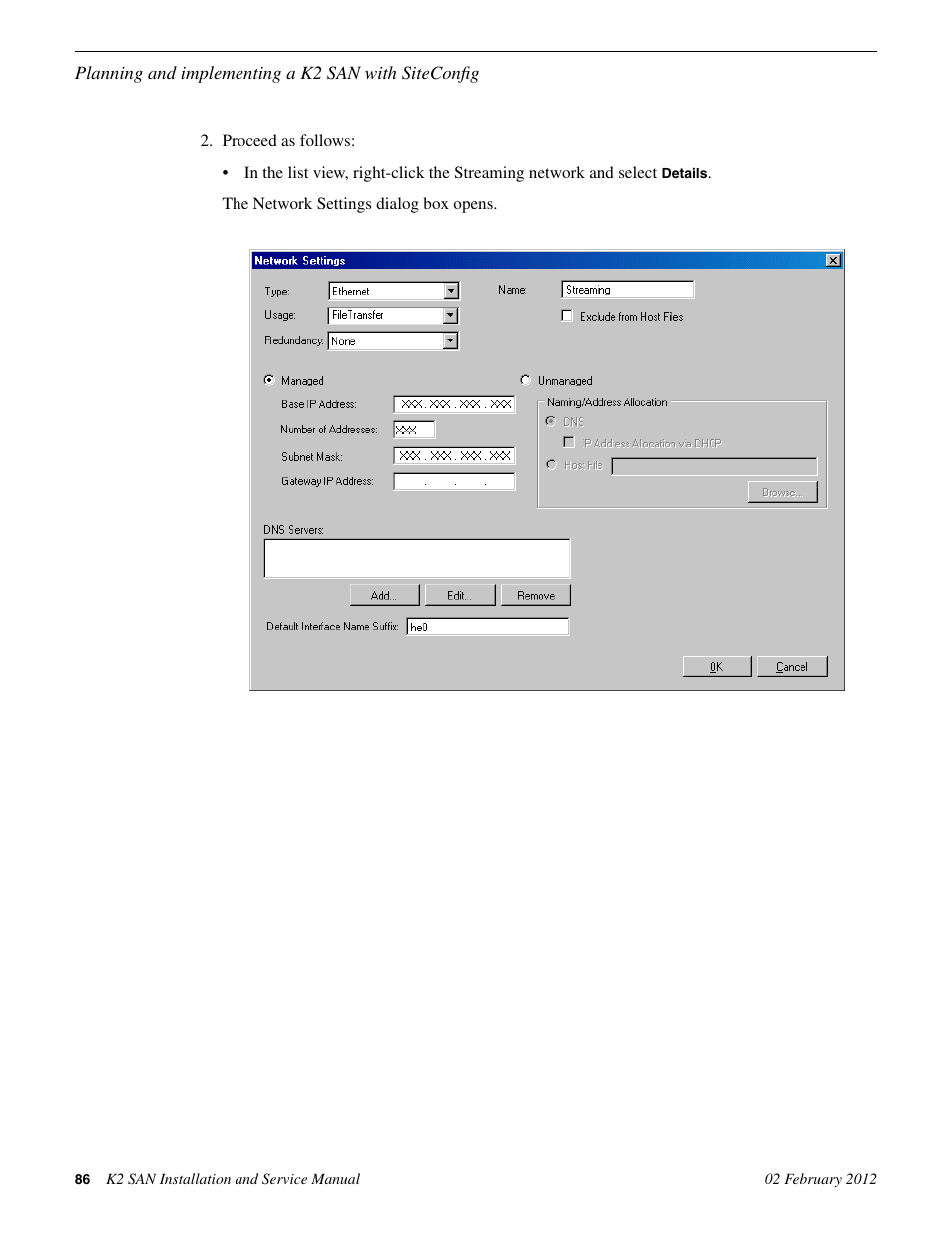 Grass Valley K2 (Summit 3G) 10Gv2 Storage Area Network Installation v.8.1 User Manual | Page 86 / 366