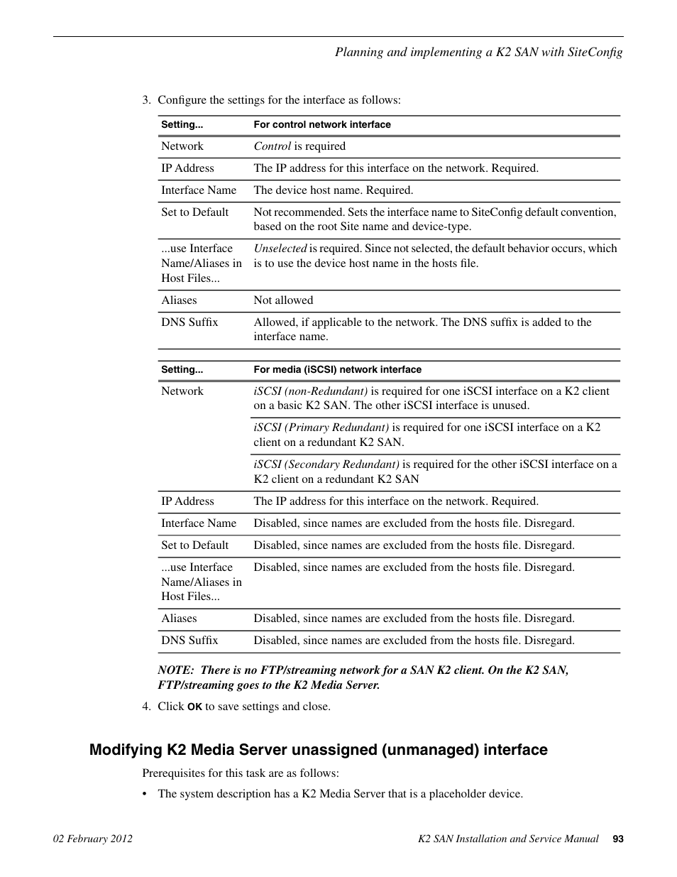 Grass Valley K2 (Summit 3G) 10Gv2 Storage Area Network Installation v.8.1 User Manual | Page 93 / 366