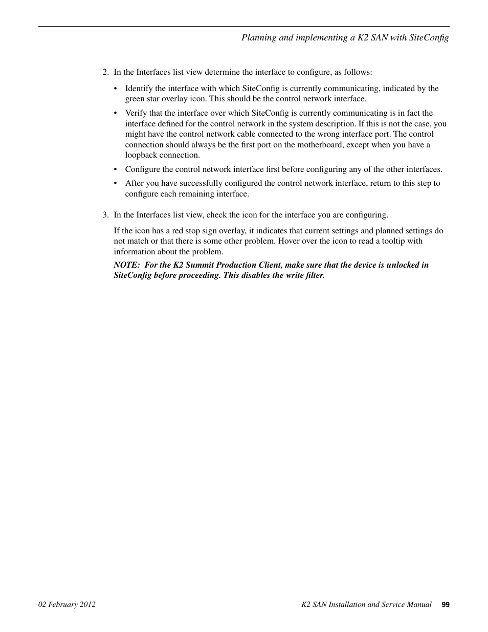 Grass Valley K2 (Summit 3G) 10Gv2 Storage Area Network Installation v.8.1 User Manual | Page 99 / 366