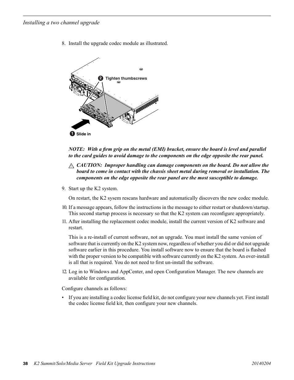 Grass Valley K2 Summit Client v.9.2 User Manual | Page 38 / 49