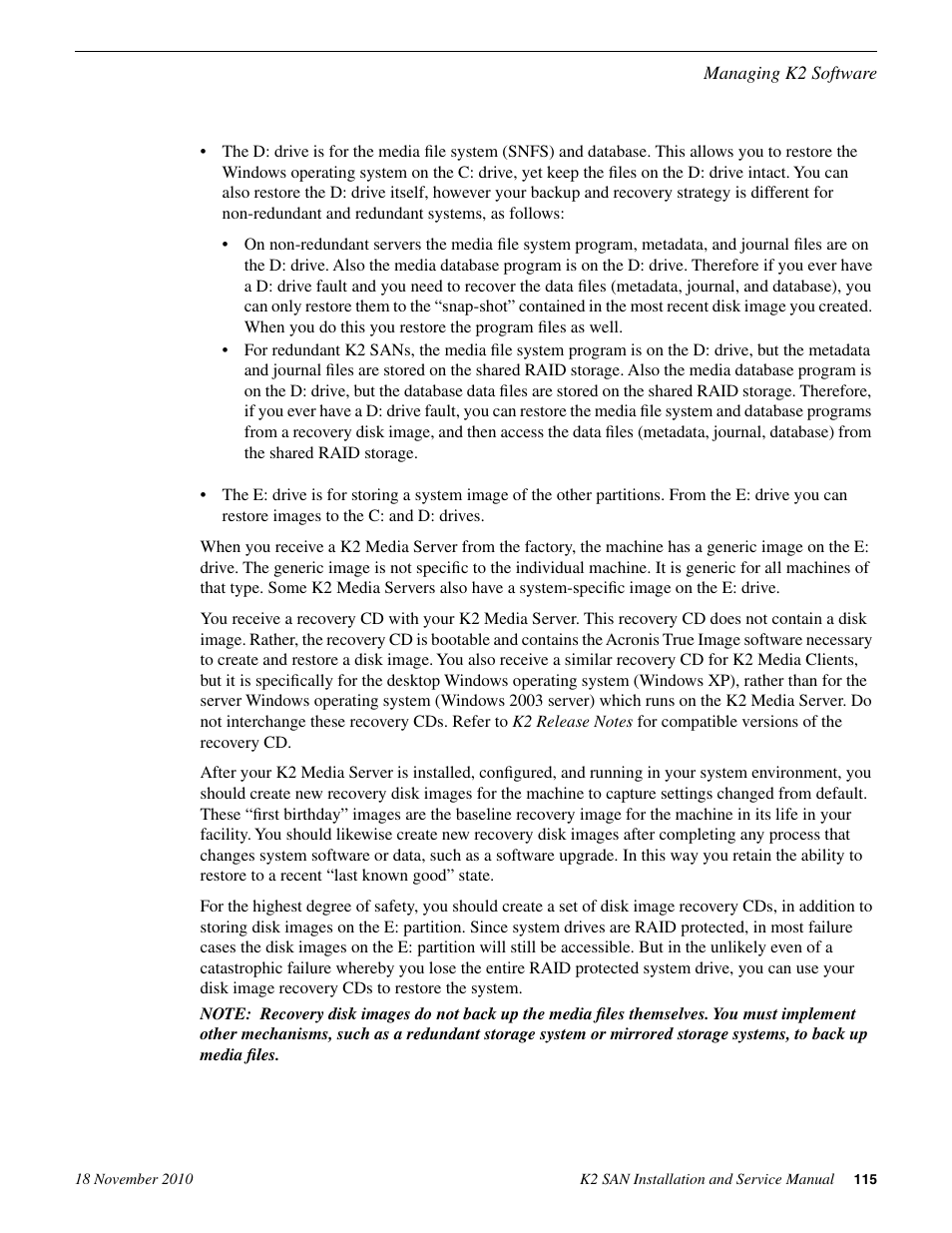 Grass Valley K2 Summit Storage Area Network Installation User Manual | Page 115 / 362