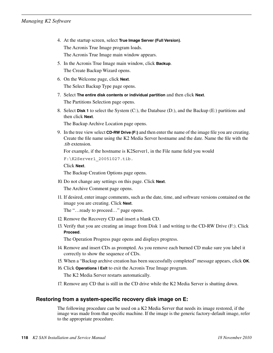 Grass Valley K2 Summit Storage Area Network Installation User Manual | Page 118 / 362