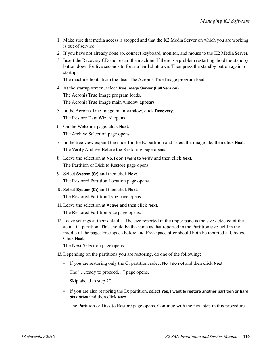 Grass Valley K2 Summit Storage Area Network Installation User Manual | Page 119 / 362