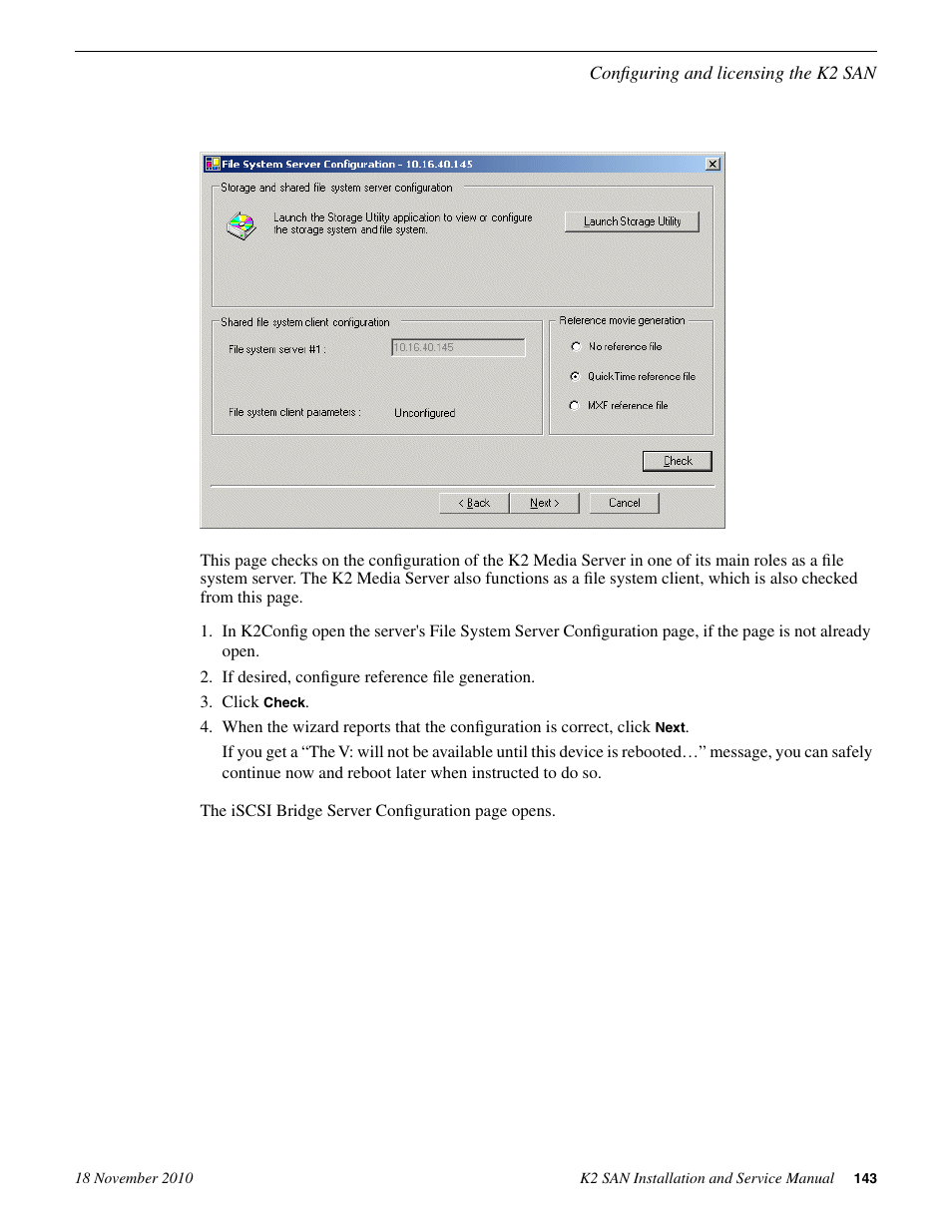 Grass Valley K2 Summit Storage Area Network Installation User Manual | Page 143 / 362