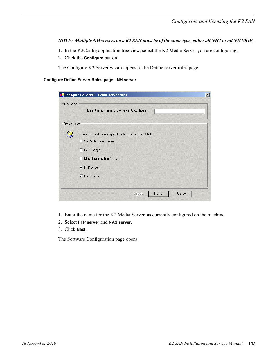 Grass Valley K2 Summit Storage Area Network Installation User Manual | Page 147 / 362