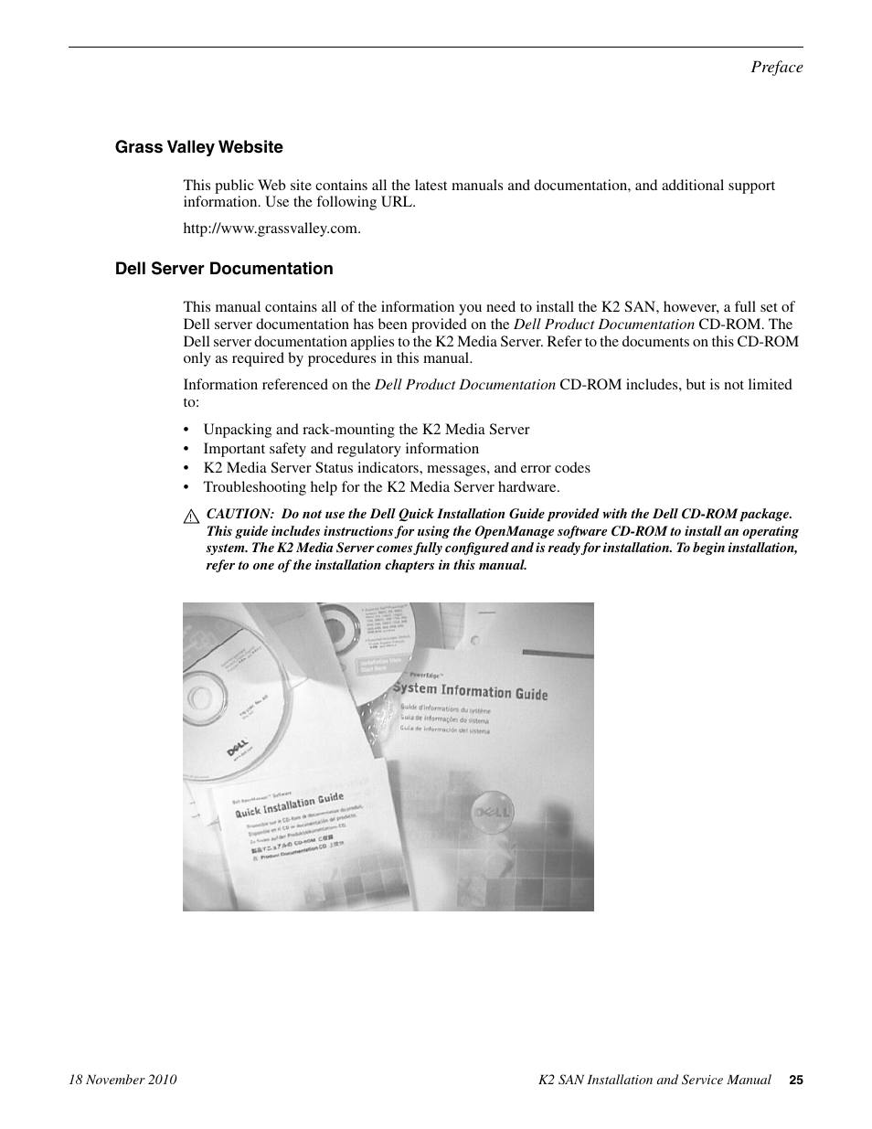 Grass Valley K2 Summit Storage Area Network Installation User Manual | Page 25 / 362