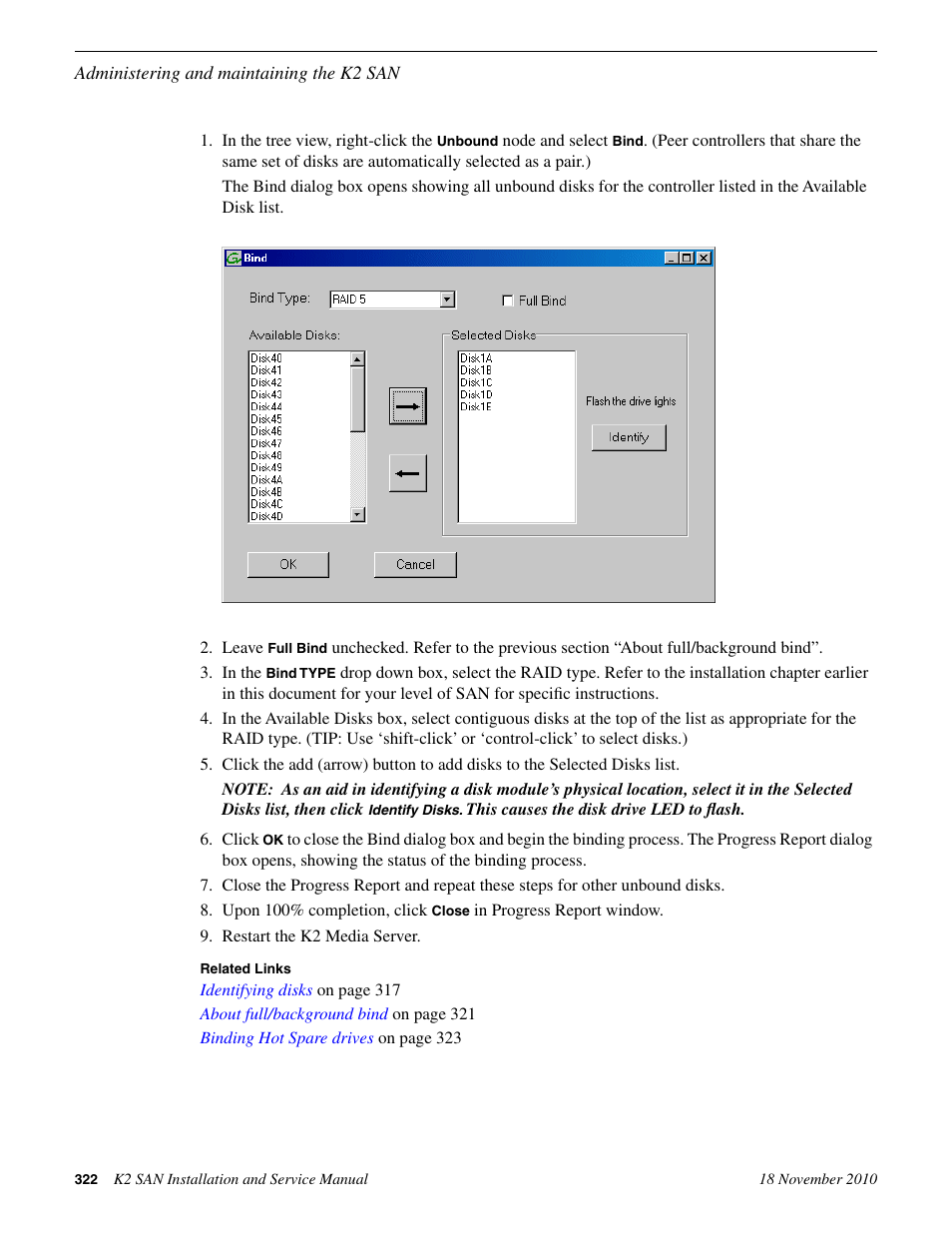 Grass Valley K2 Summit Storage Area Network Installation User Manual | Page 322 / 362