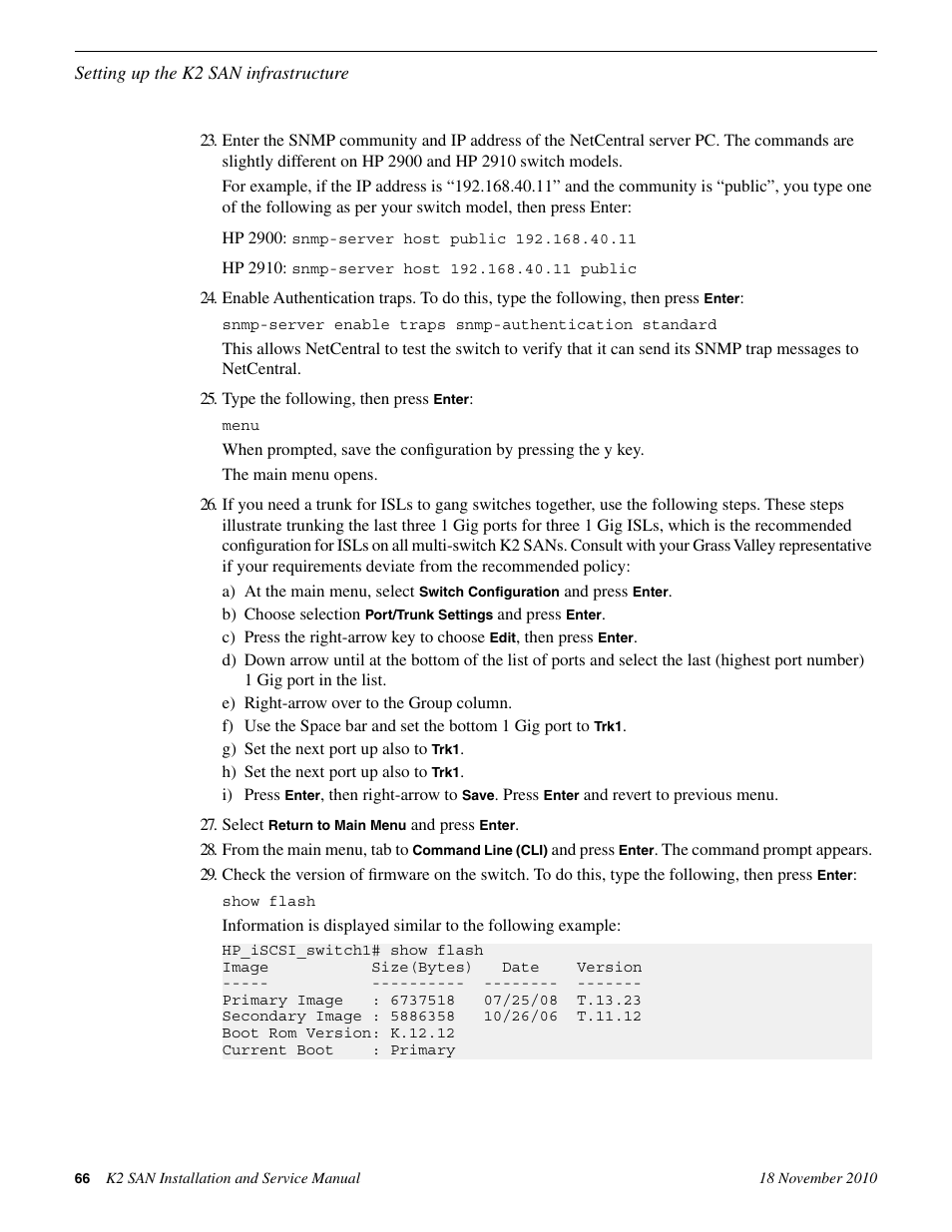 Grass Valley K2 Summit Storage Area Network Installation User Manual | Page 66 / 362