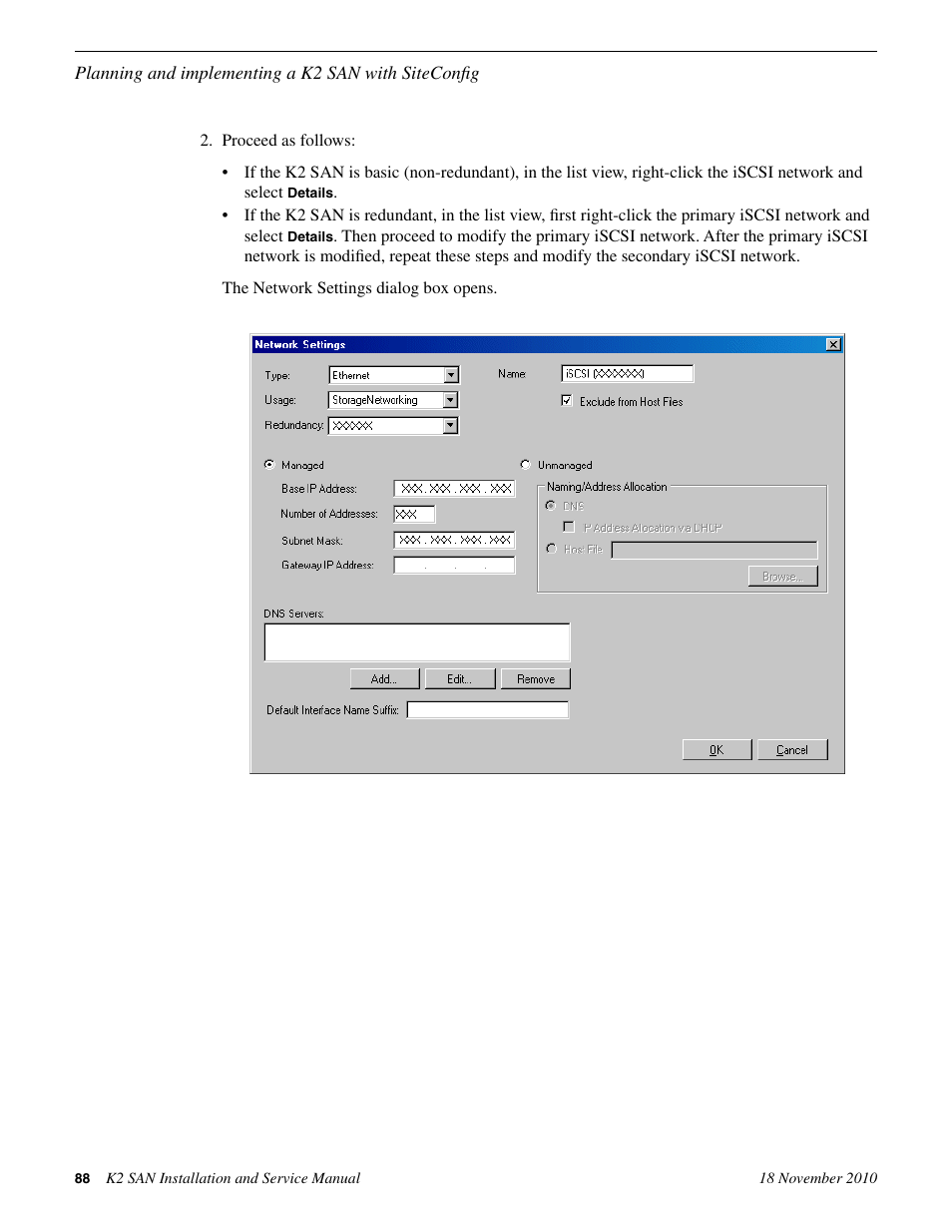 Grass Valley K2 Summit Storage Area Network Installation User Manual | Page 88 / 362