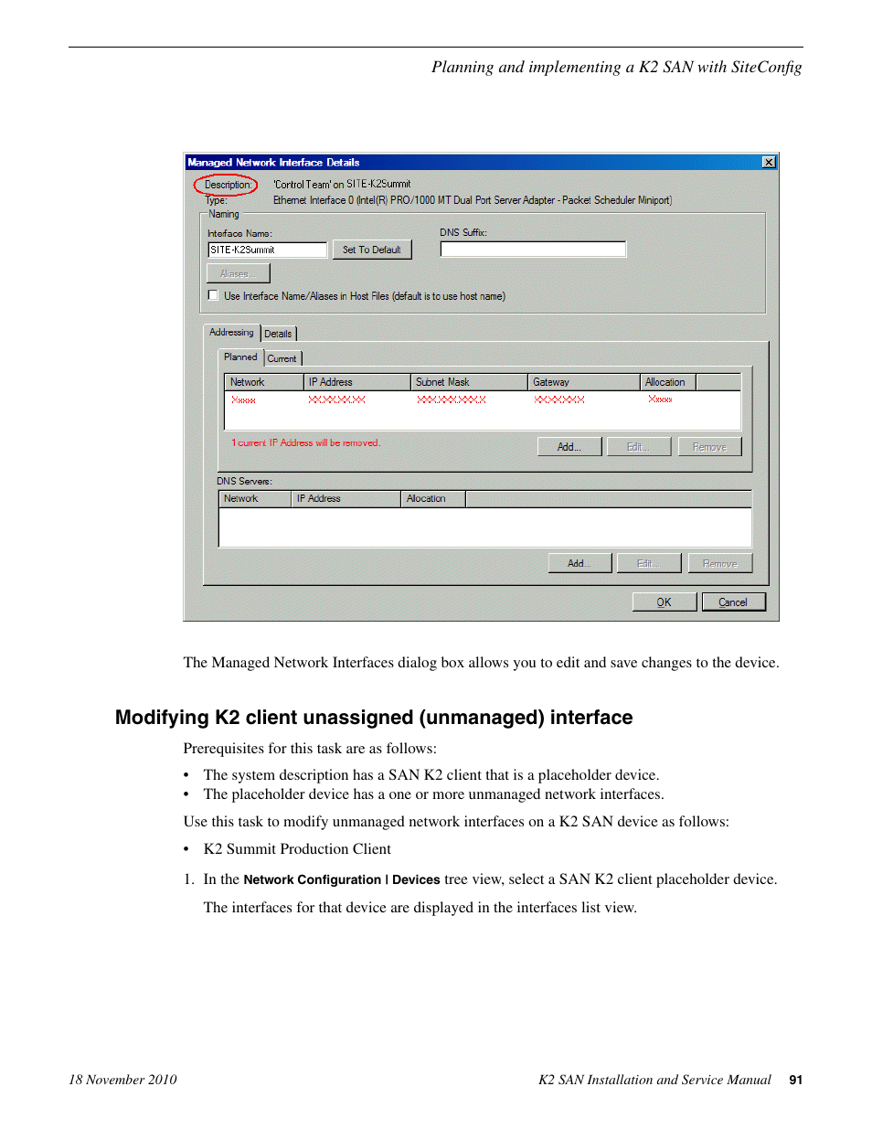 Grass Valley K2 Summit Storage Area Network Installation User Manual | Page 91 / 362