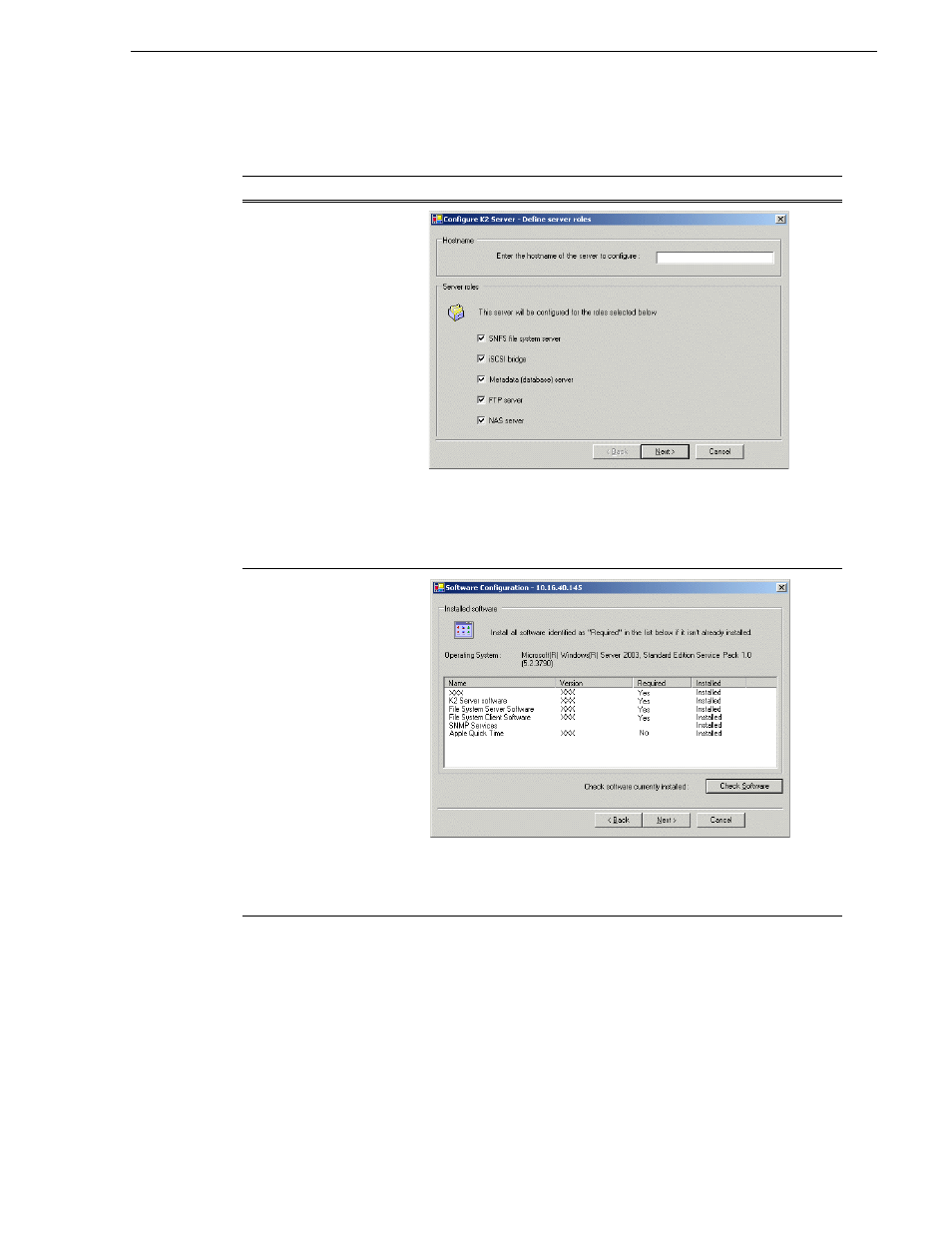 Configuring the server - part 1 | Grass Valley K2 Summit Storage Area Network v.7.1 User Manual | Page 236 / 505