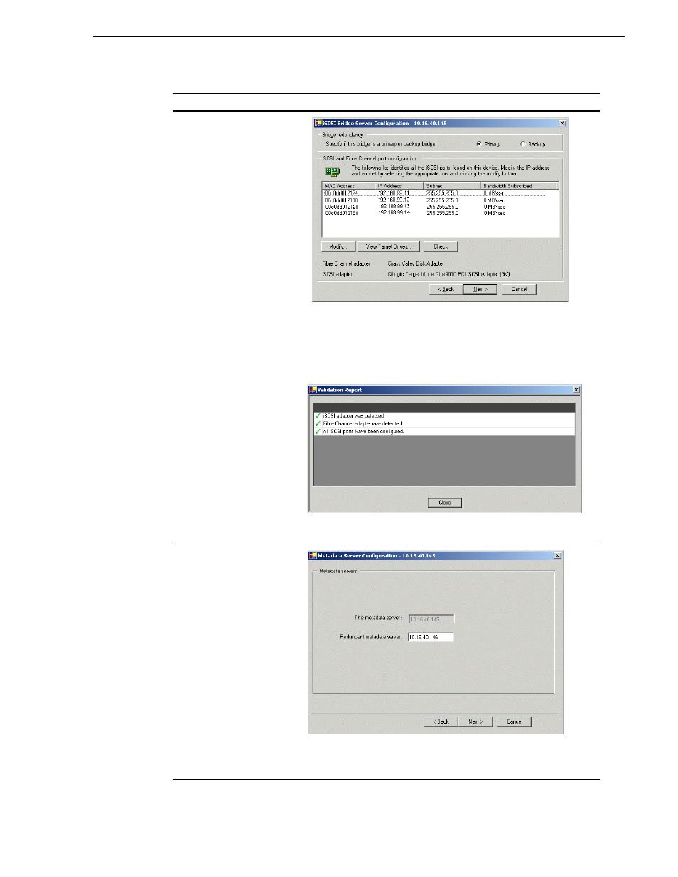 Configuring server 1a - part 2 | Grass Valley K2 Summit Storage Area Network v.7.1 User Manual | Page 310 / 505