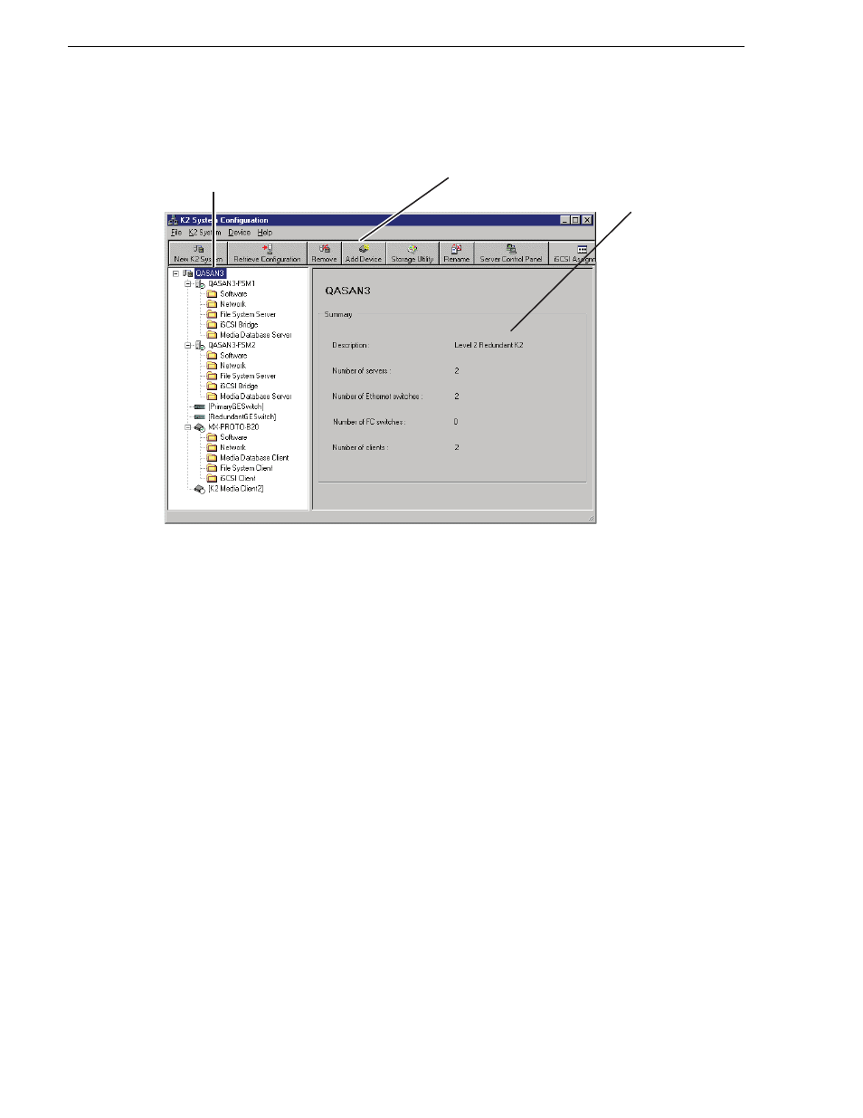 Server control panel | Grass Valley K2 Summit Storage Area Network v.7.1 User Manual | Page 387 / 505