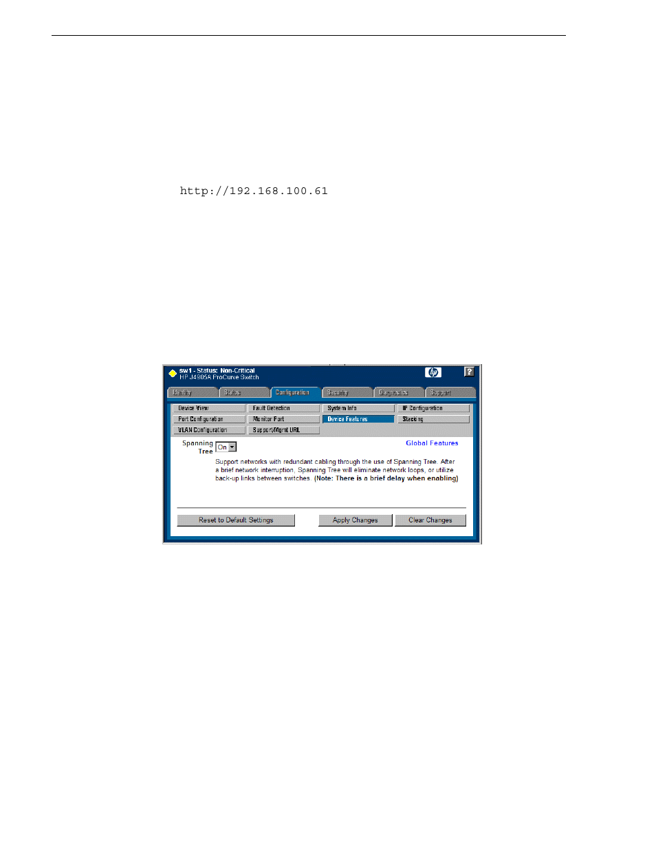 Enable spanning tree | Grass Valley K2 Summit Storage Area Network v.7.1 User Manual | Page 469 / 505