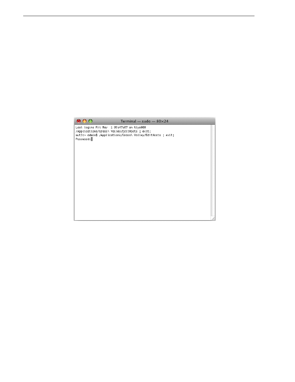 Configure macintosh hosts files | Grass Valley K2 Summit Storage Area Network v.7.1 User Manual | Page 475 / 505