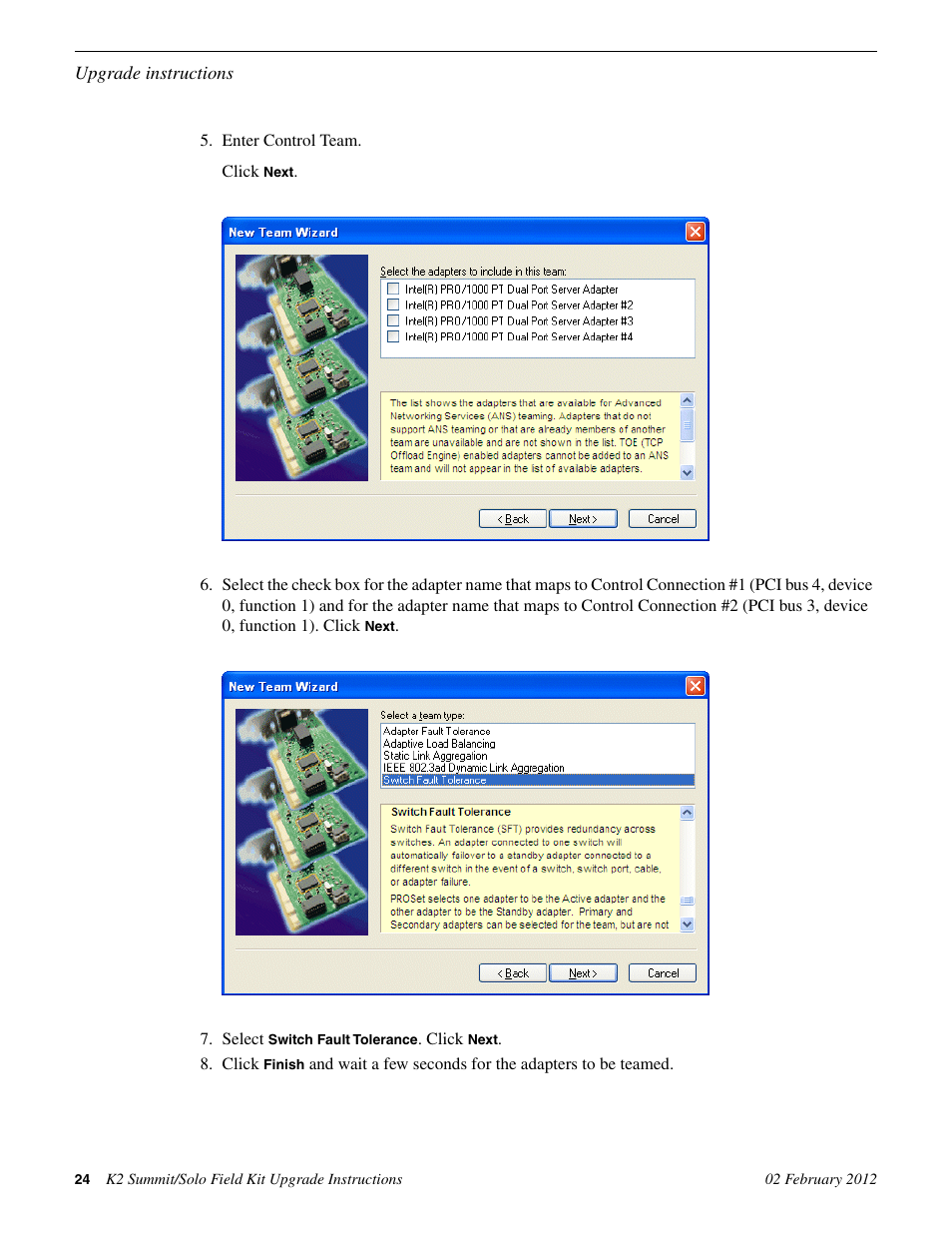 Grass Valley K2 Summit Client Upgrade Instructions v.8.x Mar.02 2012 User Manual | Page 24 / 37